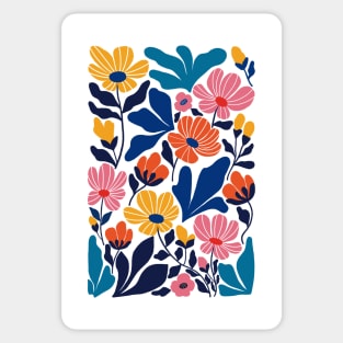 Matisse Inspired Abstract Contemporary Floral Sticker